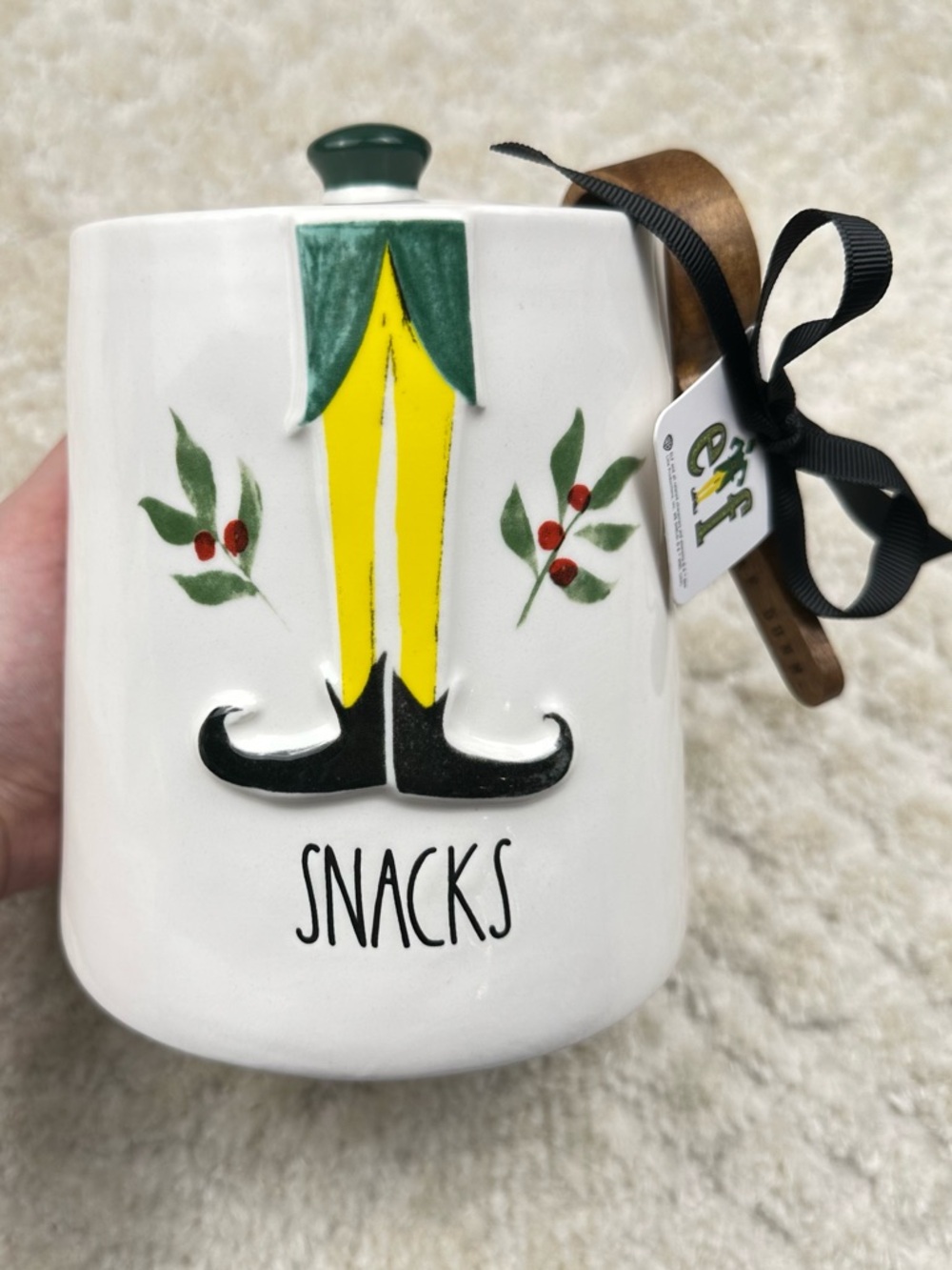 Rae Dunn Elf Canister Jar